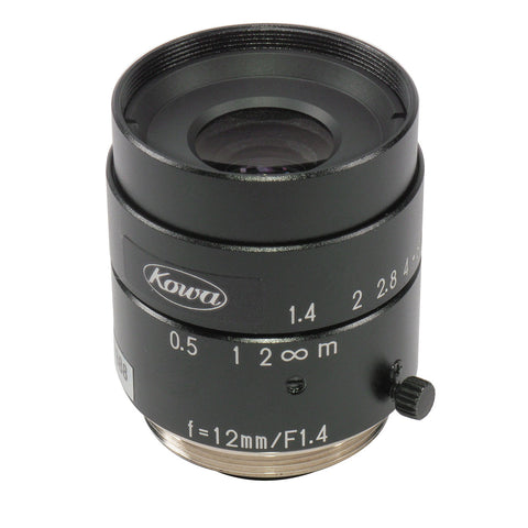 LM12JC - 2/3" 12mm F1.4 C-Mount Lens