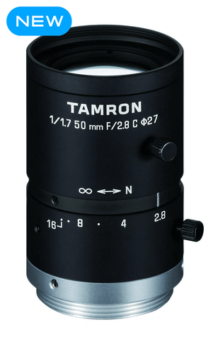 Tamron / M117FM50 - 1/1.7" 6MP 50mm F2.8 C-Mount Lens / Torchlight Vision