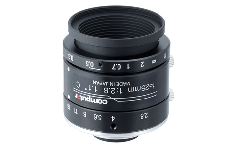 Computar / VG2518KC-MPYIR-V31 - 1.1" 12MP 25mm F1.8 IR P-Iris C-Mount Lens / Torchlight Vision