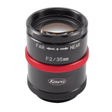 Kowa / LM35JCM-V - 2/3" 2MP 35mm F2.0 Ruggedized C-Mount Lens / Torchlight Vision